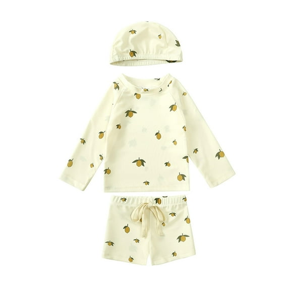 AJIWYH Boys Swim Shirt Light Yellow for 2-3 Years