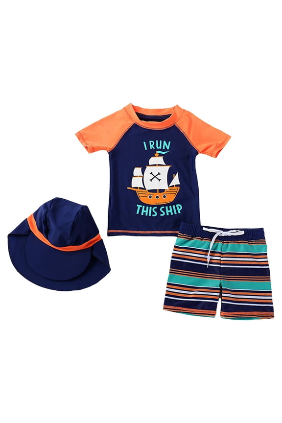 Boys Swim Trunks Orange for 12-24 Months