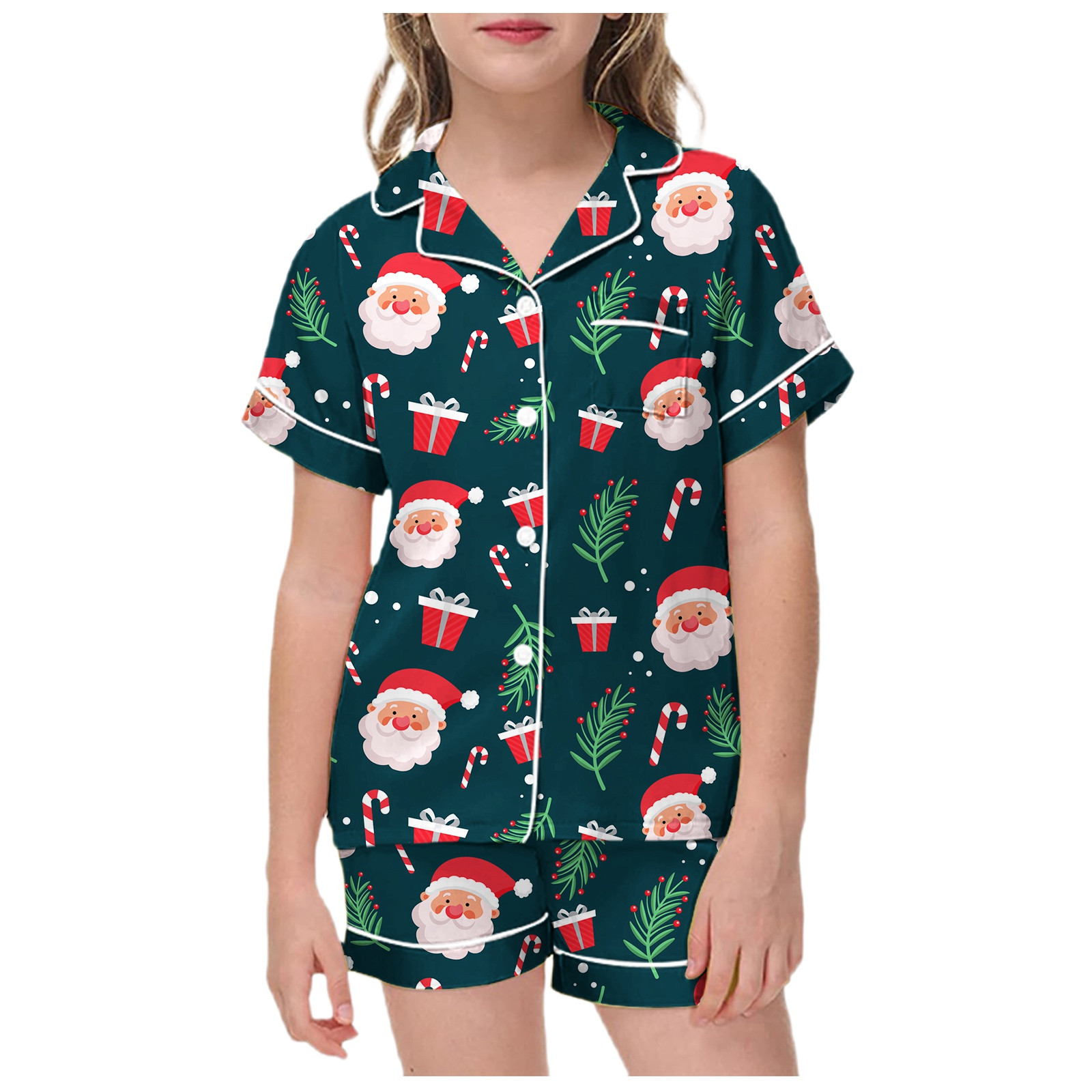AJIWYH Christmas Pajamas For Girls Cute Satin Pajamas For Girls Silk AJIWYH Christmas Pajamas For Girls Cute Satin Pajamas For Girls Silk