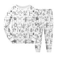 thumbnail image 1 of AJIWYH Easter Basket Stuffers Baby Boys Pajamas, 2-Piece Long Sleeve Tee and Long Pant Cotton Pj Set 8-9 Years, 1 of 3