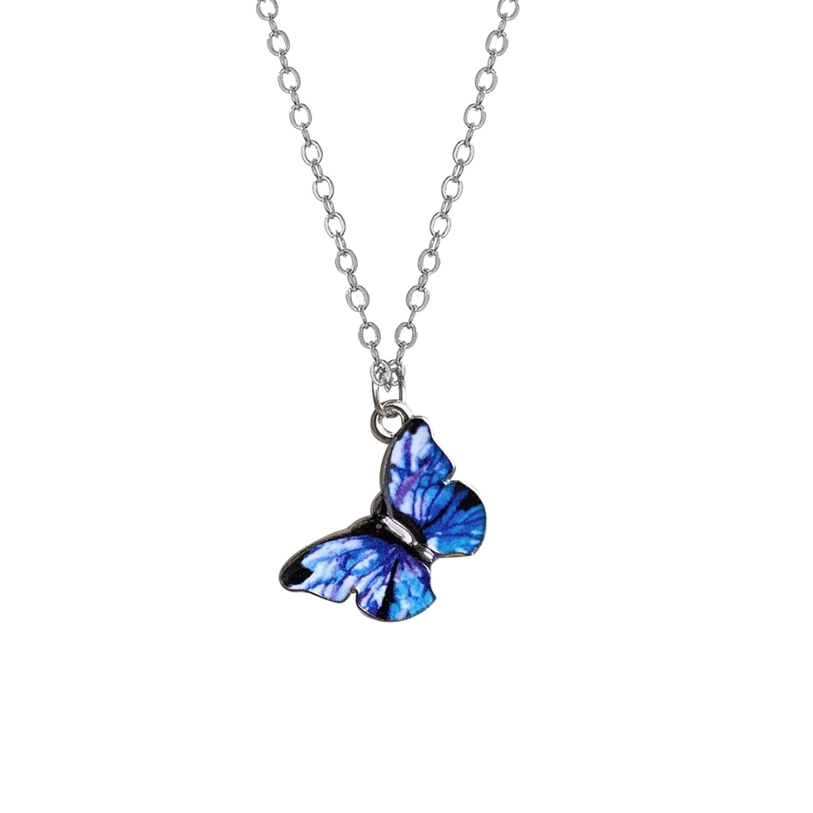 AJIWYH Elegant Butterfly Shape Pendant Necklace Fashion Clavicle Chain ...