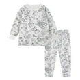thumbnail image 1 of AJIWYH Girl Pajama Set,Kid DIY Hand Painted Homewear Set Colouring Pajama Sets for Boy and Girl Can Play With and Wear Christmas Nightgown Girls(4-5 Years), 1 of 4