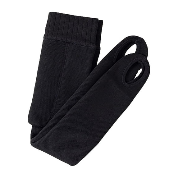 AJIWYH Girls Black Tights,Winter Pure Color Padded Tights for Children Leggings for Girls Warm Leggings Thermal Pantyhose Black,9-12 Years