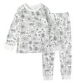 thumbnail image 1 of AJIWYH Girls Christmas Pajamas—Kid DIY Hand Painted Colorable Pajama Set Boys Girls Funny Cartoon 2 Piece Sets(7-8 Years), 1 of 5