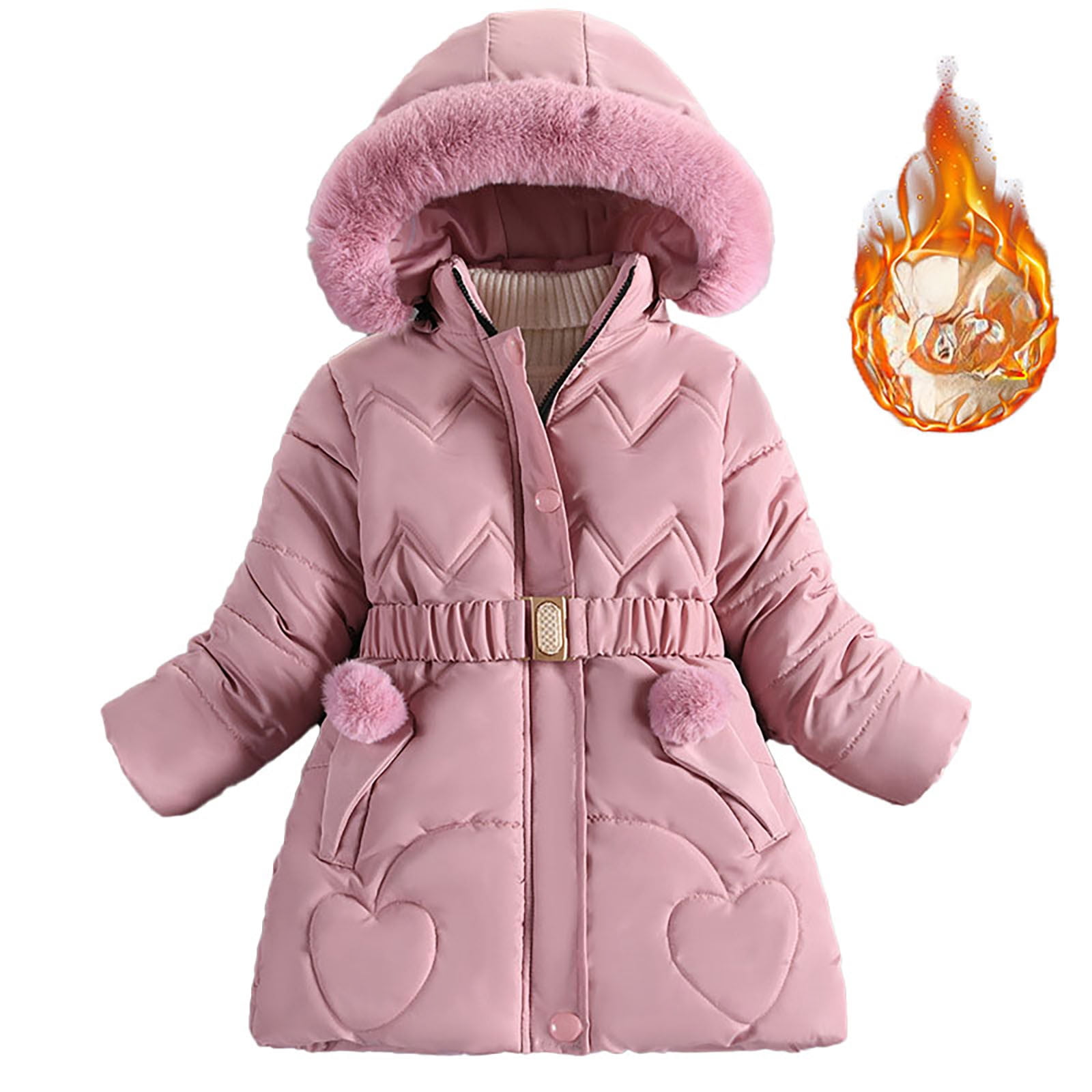 AJIWYH Girls Puffer Jacket,Girl's Padded Jacket In The Long Plus ...