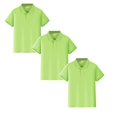 thumbnail image 1 of TBWNWG Kids Boys Button Closure Girls Short Sleeve Shirt 3PCS Polo Shirts for Boys Shirts for Girls, 1 of 7