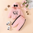 thumbnail image 1 of AJIWYH Long Sleeve Hoodies Sweatshirt Tops and Pants Set 12-18 Month Girl Clothes Pink, 1 of 7