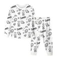 thumbnail image 1 of AJIWYH Pajamas for Toddler Girls Funny Diy Hand Painted Homewear Set Color Your Own Pjs White Cute You Can Color With Markers Cartoon Sleepwear(6-7 Years), 1 of 3