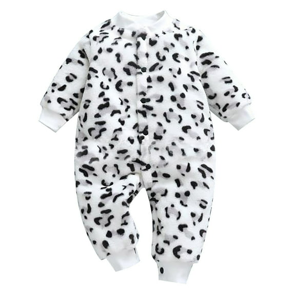 AJIWYH Rompers for Babies Thick Warm Jumpsuit Playsuit Romper Clothes Baby Boy Clothes White,12-18 Months