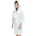 thumbnail image 1 of AJIWYH Silk Robes for Children and Moisture-Wicking Kids Sleepwear (White,10-12 Years), 1 of 7