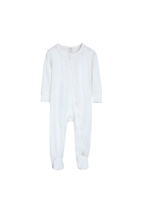 Super Soft One-Piece Sleepwear for Babies and Kids White,18-24 Months