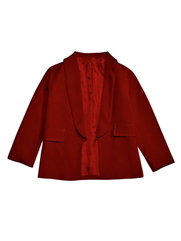 AJIWYH Girls Lightweight Blazer - Machine Washable School Uniform Jacket (,3-4 Years)