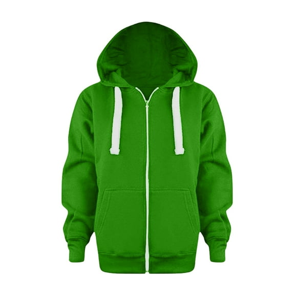 AJIWYH Toddler Crewneck Sweatshirt,Sweatshirt Color Solid Zip Jackets Long Hoodie Top Sleeve Up Girls Kids Boys Coat&jacket Boy Clothes Size 6 Green,9-10 Years