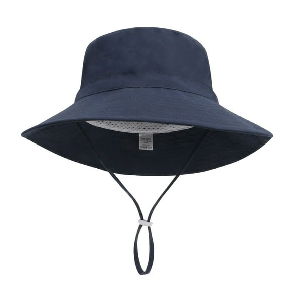 AJIWYH Toddler Hat Baby Hat Sun Hat (Navy,6-24 Months)