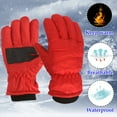thumbnail image 1 of AJIWYH Winter Gloves,Kids Winter Gloves Waterproof Ski Snowboard Gloves for Ourdoor Sports, Boys and Girls Cold Weather Bike Gloves White Gloves Kids Red,M, 1 of 8
