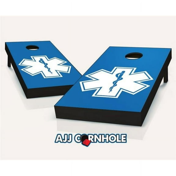 AJJCornhole 107-EMS EMS cornhole Set with Bags - 8 x 24 x 48 in.