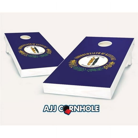 AJJCornhole 107-KentuckyFlag Kentucky Flag Theme Cornhole Set with Bags - 8 x 24 x 48 in.