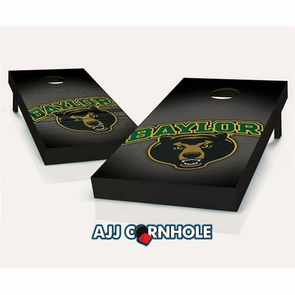 AJJCornhole 110-BaylorSlanted Baylor Bears Slanted Theme Cornhole Set with Bags - 8 x 24 x 48 in.