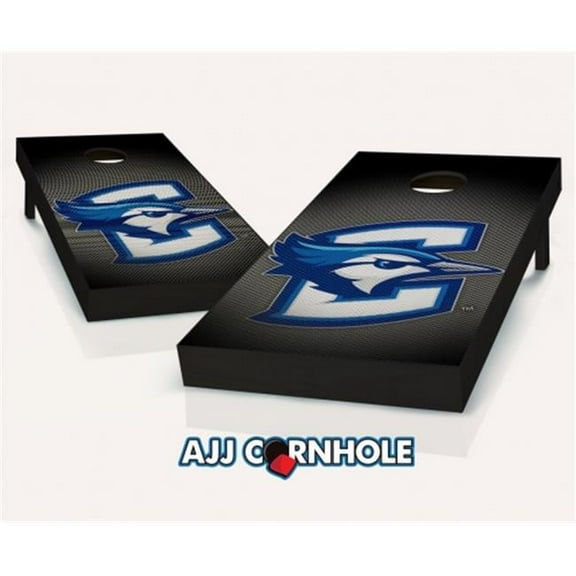 AJJCornhole 110-CreightonSlanted Creighton Bluejays Slanted Theme Cornhole Set with Bags - 8 x 24 x 48 in.