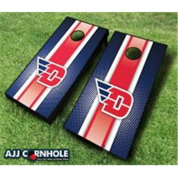 AJJCornhole 110-DaytonStriped Dayton Flyers Striped Theme Cornhole Set with Bags - 8 x 24 x 48 in.