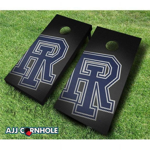 AJJCornhole 110-RhodeIslandSlanted Rhode Island Rams Slanted Theme Cornhole Set with Bags - 8 x 24 x 48 in.