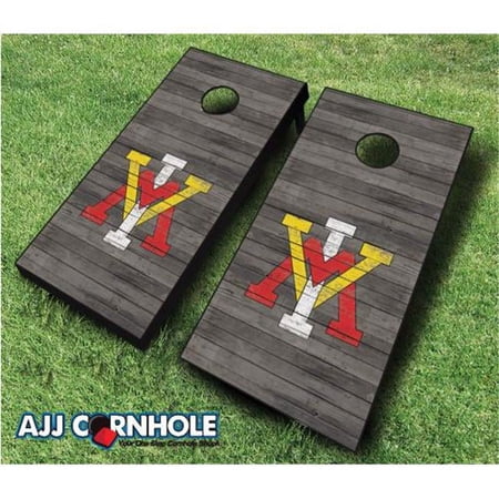 AJJCornhole 110-VMIDistressed VMI Keydeets Distressed Theme Cornhole Set with Bags - 8 x 24 x 48 in.