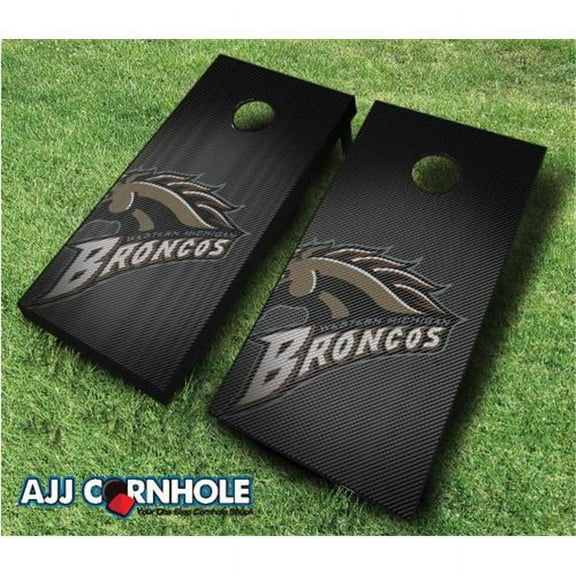 AJJCornhole 110-WesternMichiganSlanted Western Michigan Broncos Slanted Theme Cornhole Set with Bags - 8 x 24 x 48 in.