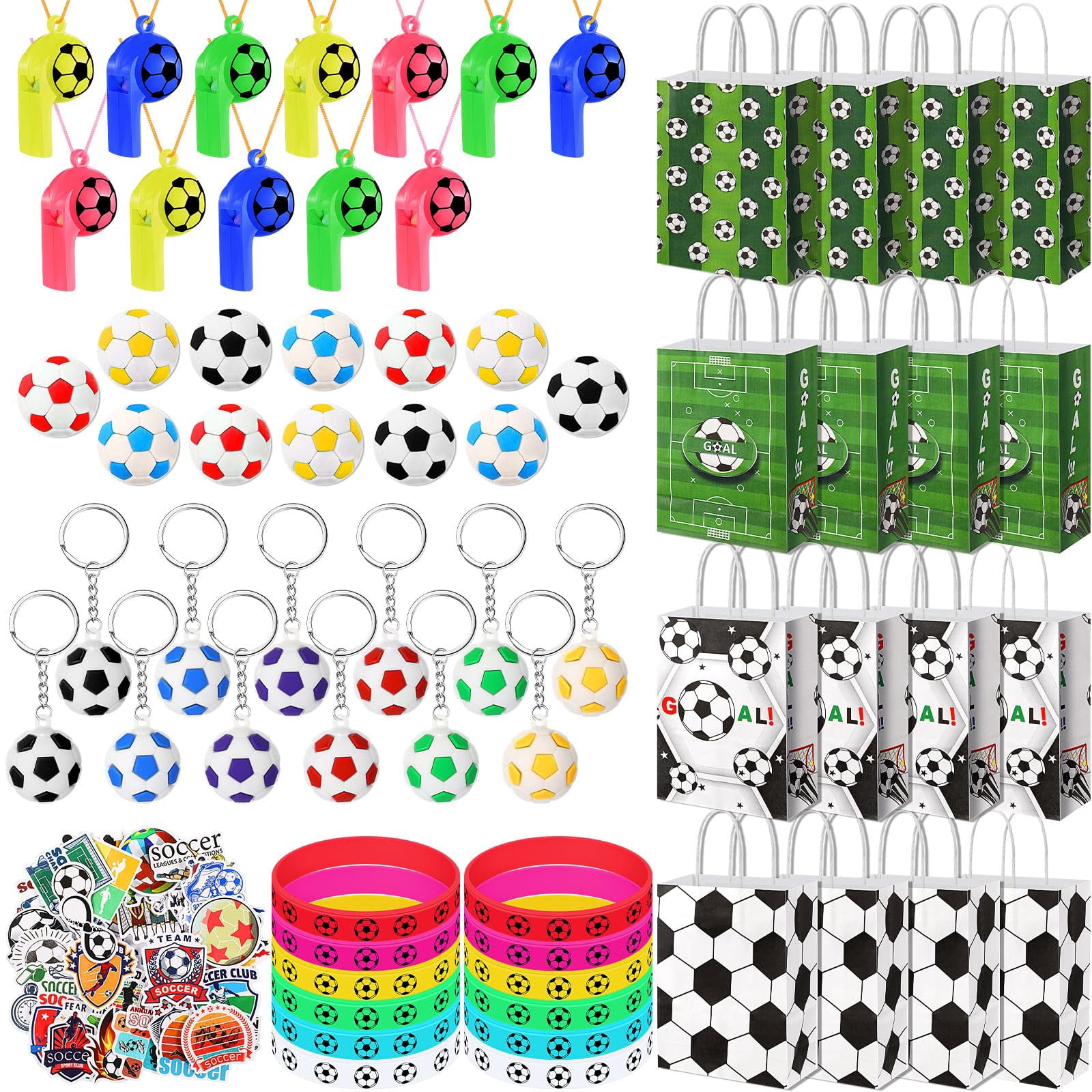 72 Pc Softball Party Favor Kit - Stress Balls, Keychains, Hair Ties, Bags, Towels (Pink)