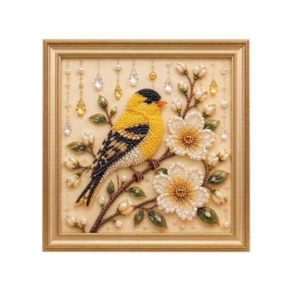 AJKHSAHDFJ Luxurious Bird Bead Art For DIY Knitting And Creativity – Exclusive Craft For Handmade Wirework And Bead Embellishments,A