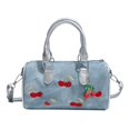 thumbnail image 1 of AJKHSAHDFJ Printed Women's Tote Bag, Cherry Heart-Shaped Shoulder Bag, Shoulder Tote, Chain Strap, Suitable for Any Occasion, Fashionable and Versatile,White,Fashion, 1 of 6