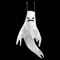 thumbnail image 1 of AJKSFHIU 2024 Halloween Decorations,Halloween Hanging Ghosts Decoration, Halloween White Hanging Ghost, Halloween Decorations Outdoor Scary,Halloween Decorative Printing Led Light String Pendant, 1 of 3