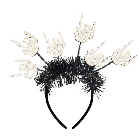 AJKSFHIU 2024 Halloween Decorations,Halloween Headbands for Women,Girls Halloween Headband,Day Of The Dead Hair Hoop Headband,Halloween Hair Bands Party Decoration Radial Headpieces