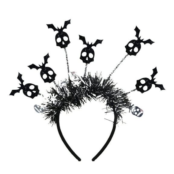 AJKSFHIU 2024 Halloween Decorations,Halloween Headbands for Women,Girls Halloween Headband,Day Of The Dead Hair Hoop Headband,Halloween Hair Bands Party Decoration Radial Headpieces
