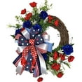 thumbnail image 1 of Chamoist 4th Of July Wreaths for Front Door, Large Patriotic Flower Bow Wreath for Front Door, Fourth Of July Wreath Patriotic Decor, Usa Door Hanger,Red White Blue Flag Decorations, 1 of 5