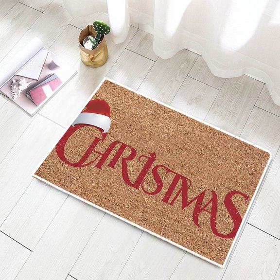 AJKSFHIU Christmas Doormats,Funny Welcome Doormat For Entrance Way,Indoor Front Porch Rugs,Doormat Christmas Rugs,Personalized Funny Home Decor Mat Anti-Slip Novelty Prank Gift Mats