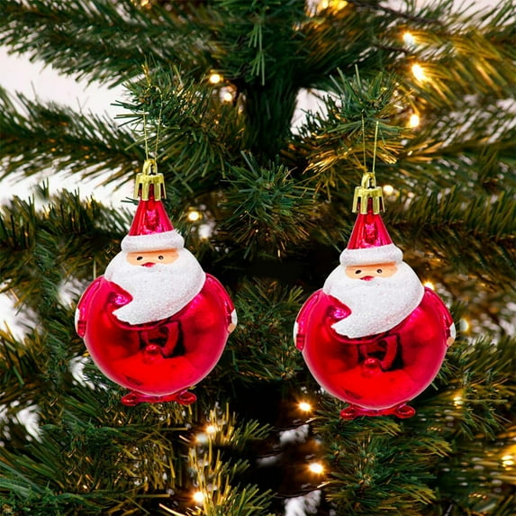 AJKSFHIU Christmas Tree Ornaments Sets,Candy Cane Ornament,Xmas Hanging Lollipop Decorations,Christmas Ball Ornaments with Rope For Christmas Tree Holiday Party Home Decor 2PCS