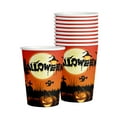 thumbnail image 1 of AJKSFHIU Disposable Cups Halloween,Halloween Disposable Cups,Orange Jack Lantern Pumpkin Face Paper Party Cup,Holiday Spooky Haunted House Tableware Supplies, 1 of 7