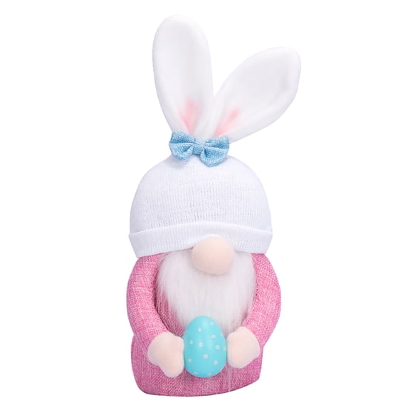 AJKSFHIU Easter Gnomes Plush Decorations,Happy Easter Gnome Plush Doll,Leprechaun Rainbow Plush Handmade Doll,Flower Plush Elf Toy for Home Decorations Easter Gifts for Kids Women