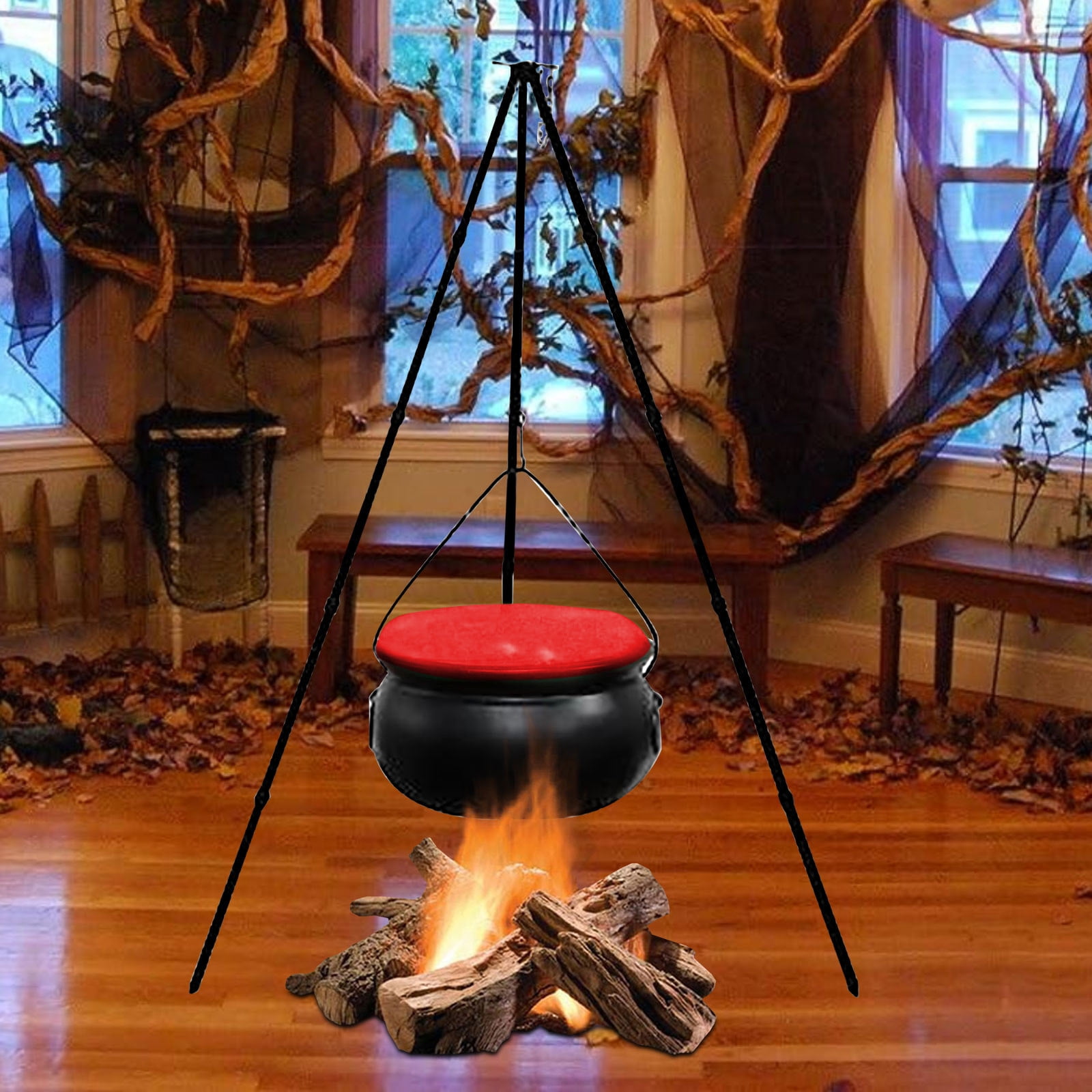 AJKSFHIU Halloween Cauldron Large Outdoor,Halloween Decorations Outdoor ...