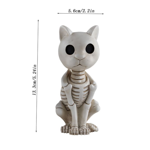 AJKSFHIU Halloween Frog Skeleton,Skeleton Frog Halloween Decor Model, Plastic Animal Frogs Skull Frog Bone Art Ornaments, for Home Living Room Bedroom Office Desk Top Party Haunted House Bar