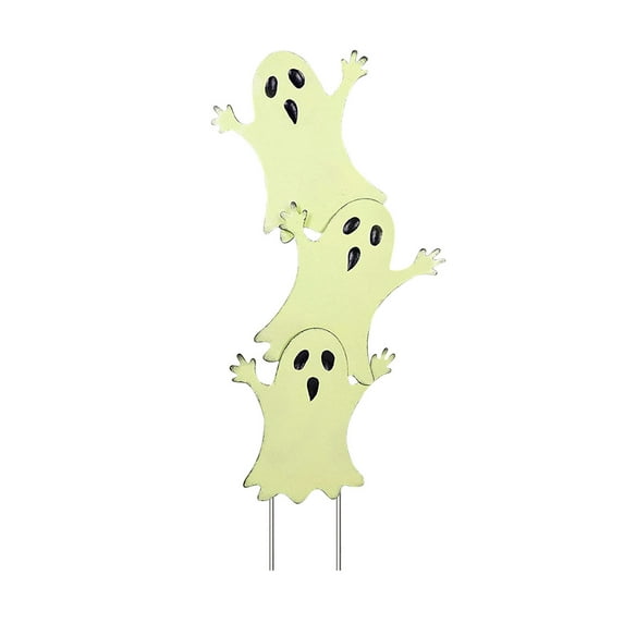 Chamoist Halloween Ghosts Decorations Outdoor,Halloween Garden Ghosts Horrible Decor,2024 Halloween Decorations Outdoor Clearance,Halloween Yard Signs Stakes Outdoor Decorations 3 Luminous Ghosts