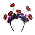 thumbnail image 1 of AJKSFHIU Halloween Headbands for Women,Girls Halloween Headband,Day Of The Dead Hair Hoop Headband,Halloween Headband Pumpkin Spider Hair Halloween Party Environment Layout Radial Headband, 1 of 5