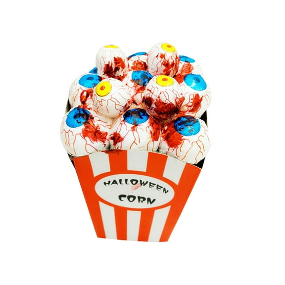 AJKSFHIU Halloween Popcorn Boxes,Halloween Products Simulation Popcorn Venue Layout Props Tricky Foam Eyeball Mouse Popcorn Party Decorations for Men 40th Birthday