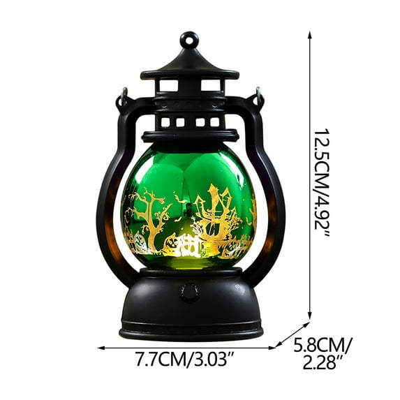 AJKSFHIU Halloween Pumpkin Decoration,Mini Pumpkin Ornaments for Tree,Glowing Halloween Pumpkin Lamp Decoration Small Oil Lamp Lase R Horse Lamp Cre Ative Bar Ghost Festival Atm Osphere Arrangement