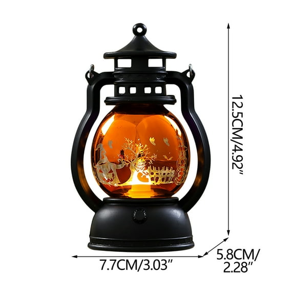 AJKSFHIU Halloween Pumpkin Decoration,Mini Pumpkin Ornaments for Tree,Glowing Halloween Pumpkin Lamp Decoration Small Oil Lamp Lase R Horse Lamp Cre Ative Bar Ghost Festival Atm Osphere Arrangement