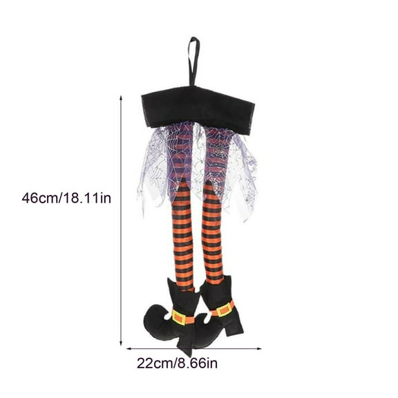 AJKSFHIU Halloween Witch Decoration,Hanging Halloween Witch Decorations for Home Kitchen,Halloween Witch Ornaments Tree Climbing Ghost Witch Leg Props Garden Haunted House Decoration