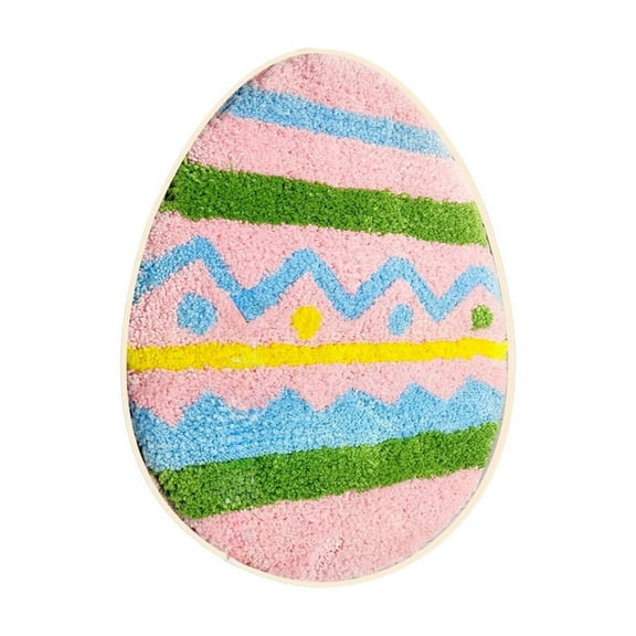 AJKSFHIU Plush Easter Bunny Doormat,Happy Easter Welcome Door Mat,Easter Gnome Plush Elf Decorations Floor Rug,Non Slip Easter Doormat Entrance for Front Doors Entryways and Home Decor