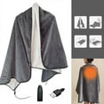 thumbnail image 1 of AJKSFHIU Portable Usb Heated Blanket Shawl,Usb Heated Blanket,Heated Blanket Battery Powered,Wearable Heated Shawl Wraps for Office,Heating Lap Blanket Throw with Car Charger,Camping Heated Blanket, 1 of 9