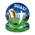 thumbnail image 1 of AJKSFHIU Soccer Birthday Party Decorations Dinner Plates Set for Soccer Sports Theme Birthday Decorations,Soccer Theme Party Paper Plates Napkins Forks for Boys Birthday Party Supplies,Serve 16, 1 of 7