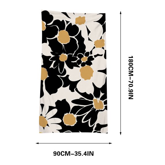 AJKSFHIU Summer Savings!Beach Towels Oversized Quick Dry,Summer Bold &Bright Beach Towels,Fashion Cartoon Flower Microfiber Beach Towel,Boho Bath Towel Seaside Sitting Blanket Shawl Sweat Towel